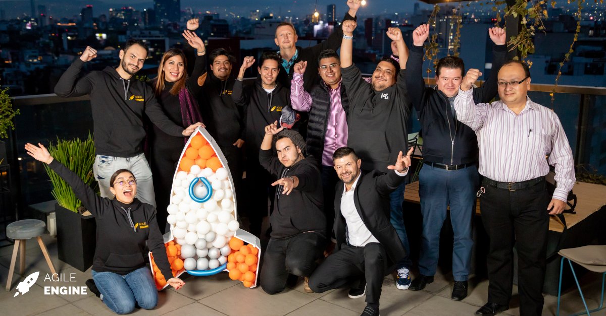 agileengine's tweet photo. What's the most awesome way to celebrate the opening of a new R&D center? The #AgileEngine team in Mexico knows the answer👉 https://t.co/YGN826vDrh https://t.co/7y9z0J05VG