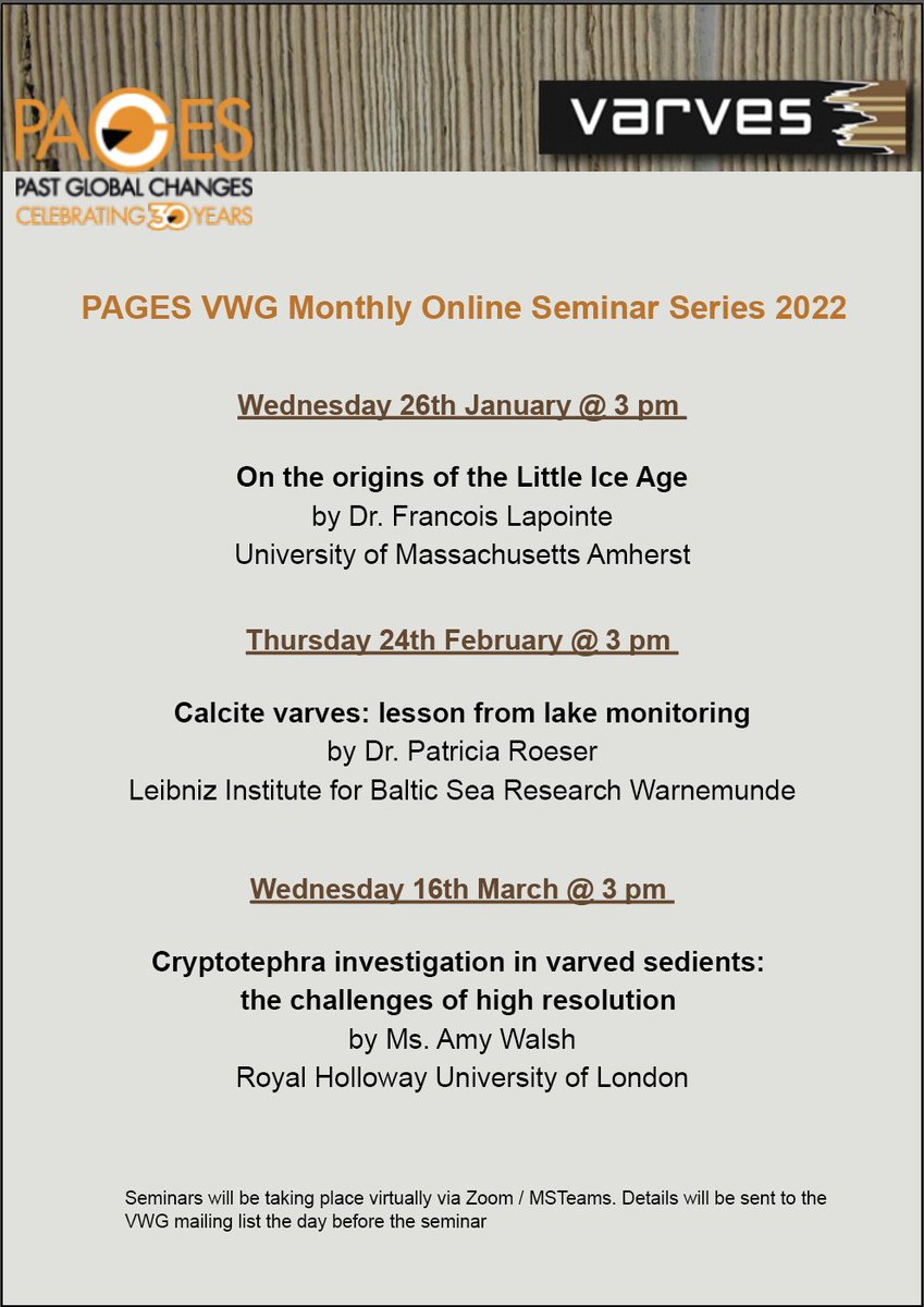 varveswg's tweet image. Happy New Year to all. Here are the details of the Online Seminar Series for Winter 2022. Hope you can make it; we will provide joining instructions the day before the talk. Retweet at will.