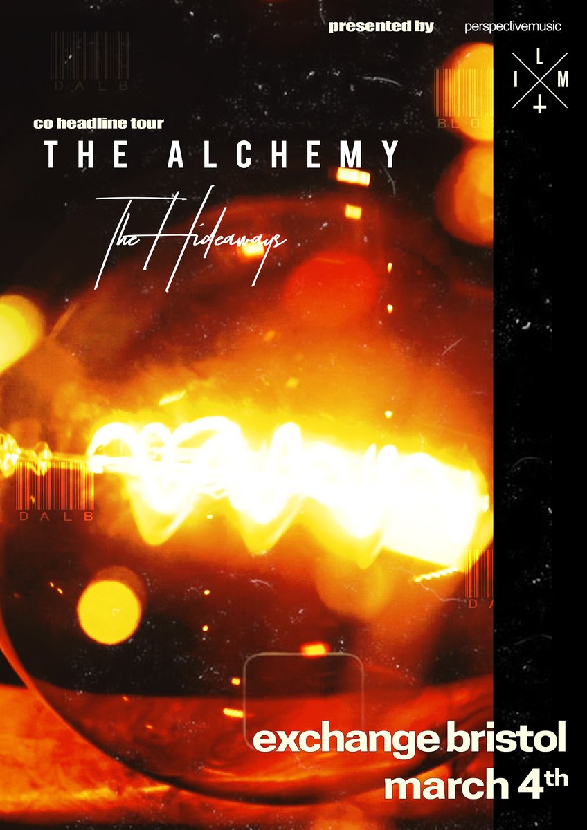 March time we have @thehideawayshq + @TheAlchemyuk as part of their co-headline tour // hdfst.uk/E69343