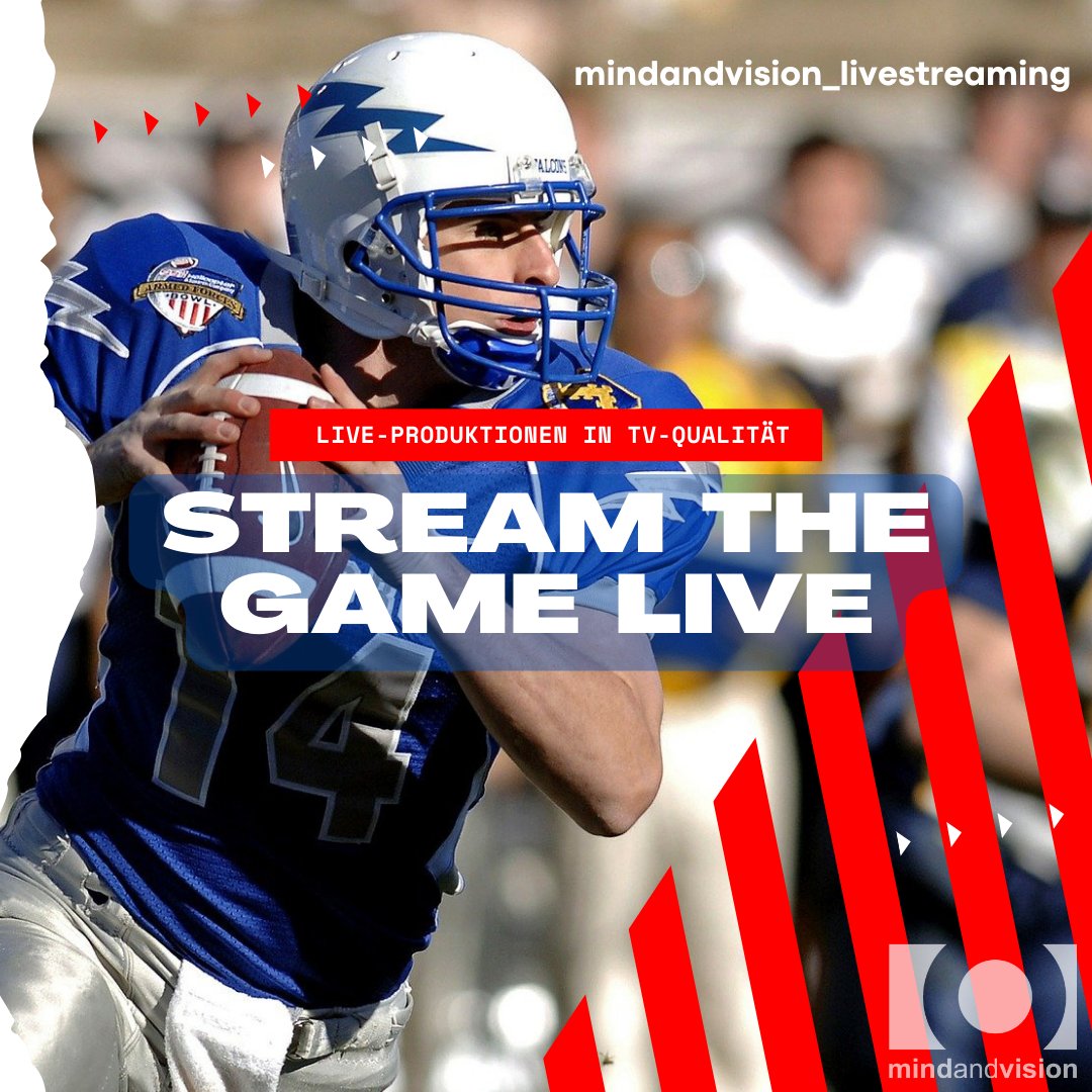mindandvisionTV's tweet image. Mit Unabhängigkeit in die neue Saison! Mit eigenem Livestream Spiele übertragen:
✔️Einbidung Kommentatoren
✔️Einbindung Werbung
✔️Einbindung Field-Reporter
✔️Inklusive Aufzeichnung
.
.
.
#mindandvision #SportEventLive #FootballLivestream