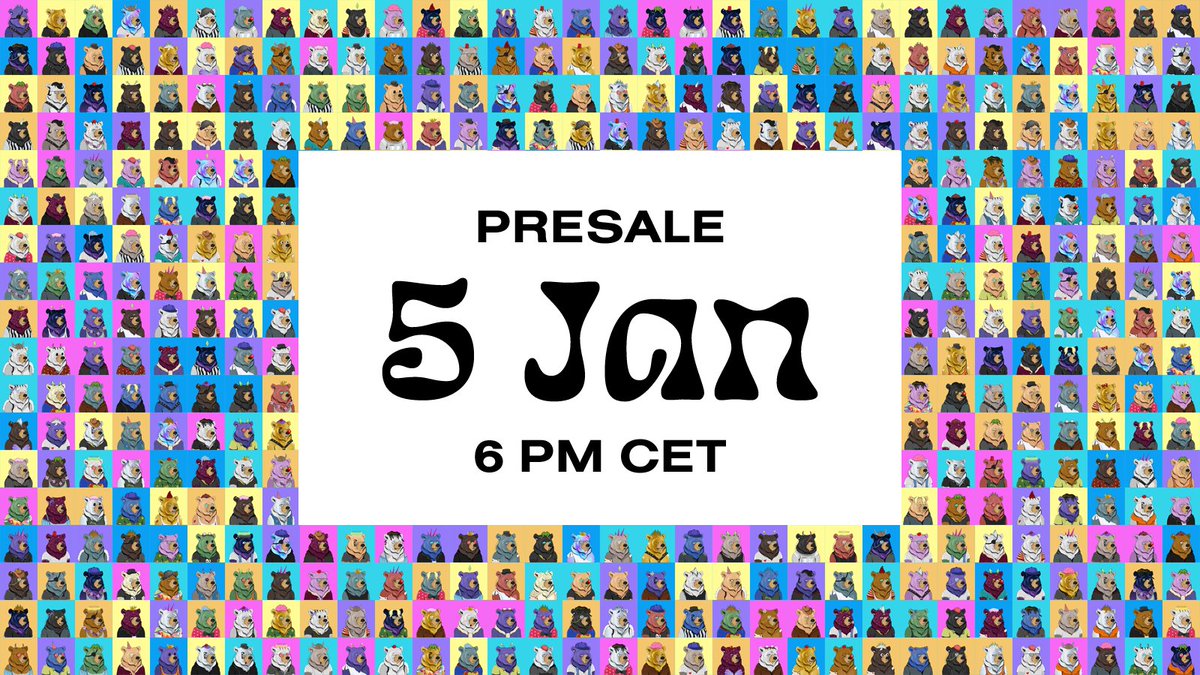 LAST 10 WL spots giveaway!

- Follow <a href="/FancyBearsMeta/">Fancy Bears Metaverse</a> &amp; <a href="/BartekSibiga/">Bartek 🐻🍯</a>
- Like &amp; RT
- Tag 3 friends 

LAST SHOT! ⏰
Pre-Sale is starting at 12 EST