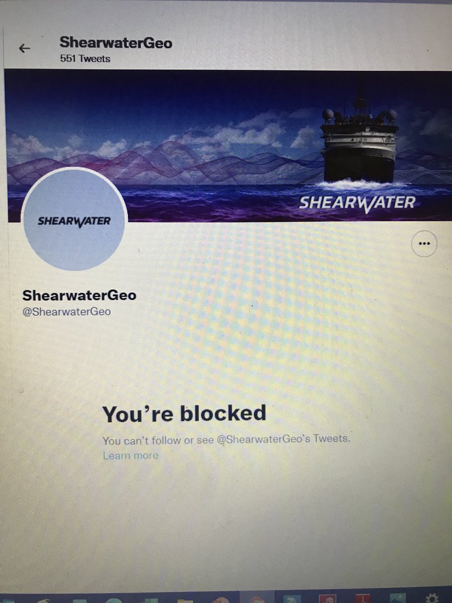 OK ShearwatetGeo blocked me. I wonder why a journalist asking questions about the #AmazonWarrior in public interest should be blocked ⁦<a href="/naturaljustice/">Natural Justice</a>⁩ ⁦<a href="/JohanLorenzen/">Johan Lorenzen</a>⁩