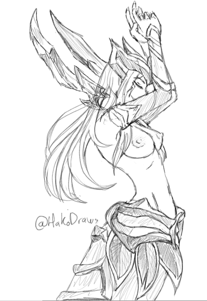 HakoDraws's tweet photo. I'm so happy, after all this months I bring you my first sketch of the year... This means a lot to me 'cause finally I have, at least, a bit of motivation to draw again ❤️😊

[COVEN CASSIOPEIA from: League of Legends]

#LeagueOfLegendsFanArt #LeagueOfLegends #cassiopeia #sketch https://t.co/XO2ZcKrRTz