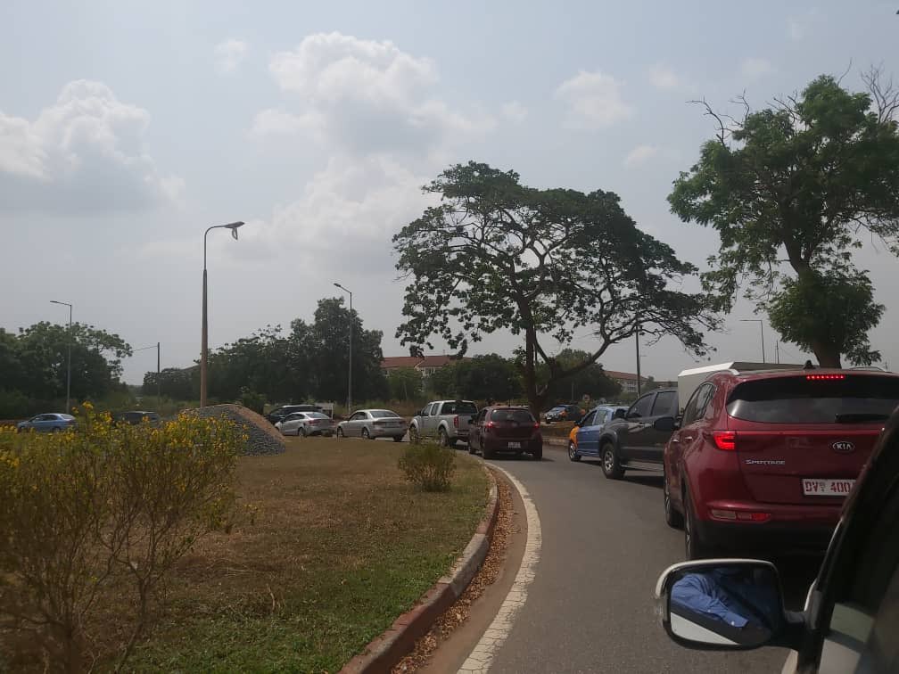 hubmediagh's tweet photo. Roads jammed with traffic on UG campus as freshers report today.
#HUBMedia https://t.co/DUvj5b2f8u