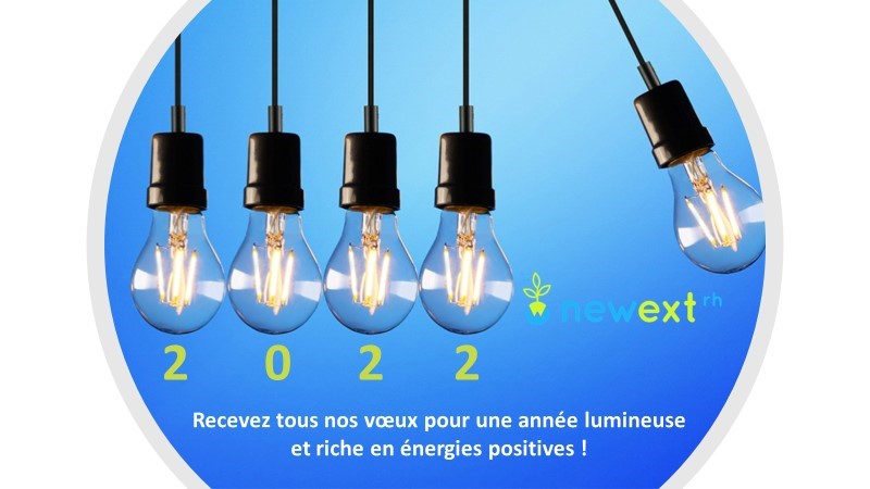 Toute l’équipe Newext RH vous souhaite une très belle année 2022 !