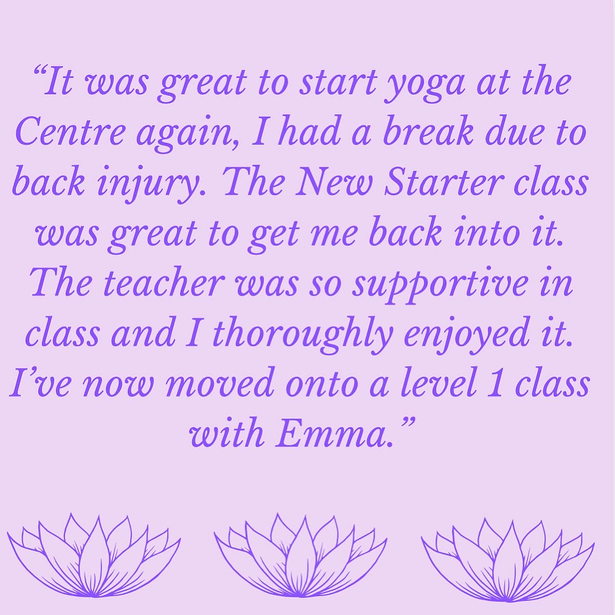 Yoga_Sheffield's tweet photo. Both of our wonderful New Starter Courses start this week - check out these lovely reviews of previous New Starter Students.

Reviews like this make us so happy ☺️

Click the link to learn more about our New Starter Courses and book your place 💜

https://t.co/H6EhCzVi8G https://t.co/OX0D7L33zA