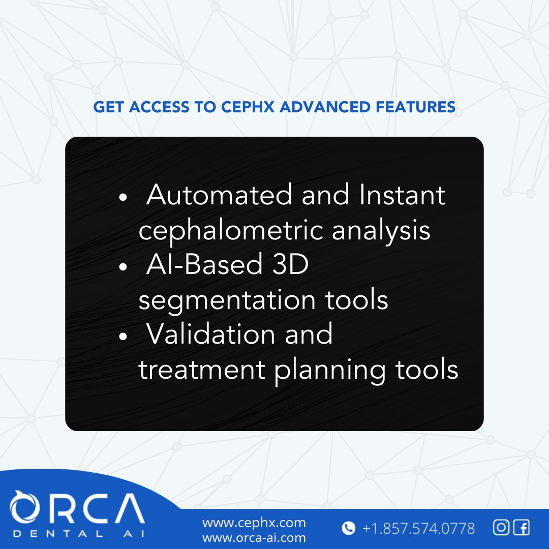 CephXOrcaAI's tweet photo. Upload your first 3 cases for free.
Visit - https://t.co/kVDKIhOnqr
#OrcadentalAI #Cephanalysis https://t.co/628kyQT4kM