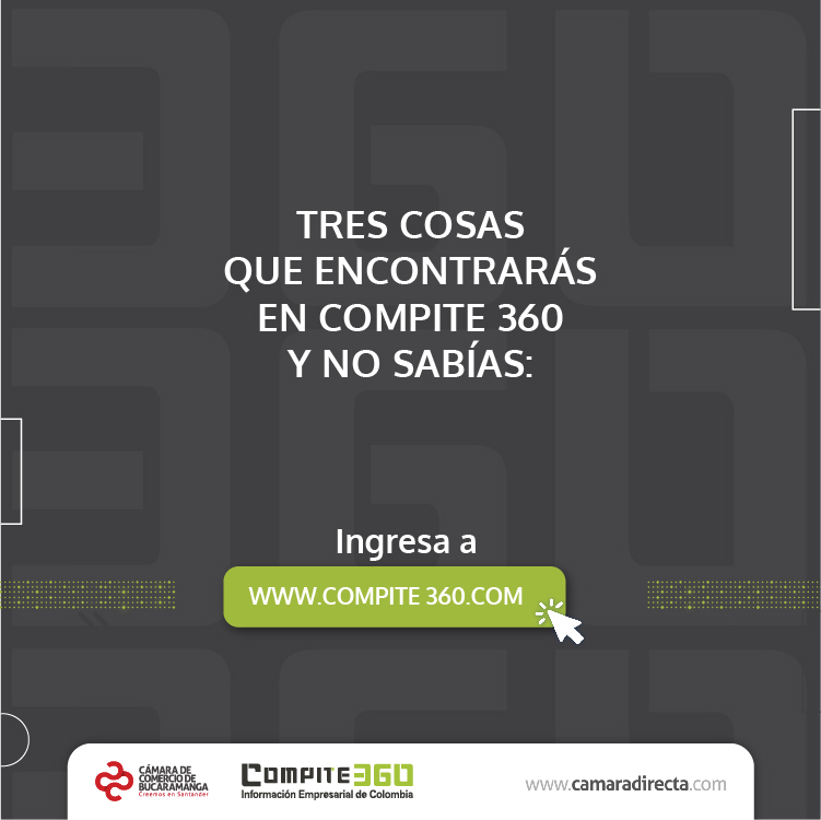 CCBucaramanga's tweet photo. No esperes más y únete a #Compite360, nuestra plataforma empresarial que le dará a tu empresa el impulso que necesita para competir en este 2022.💯
Analiza información en tiempo real, crea estrategias poderosas y conecta con posibles clientes.
➡️https://t.co/29gmIcUPHf https://t.co/nuP8qDaEs5
