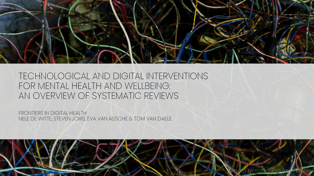 How to structure technological and digital interventions for mental health and wellbeing? Using 2 taxonomies, we tried to bring some method to the madness. Out now in @FrontDigiHealth! frontiersin.org/articles/10.33…