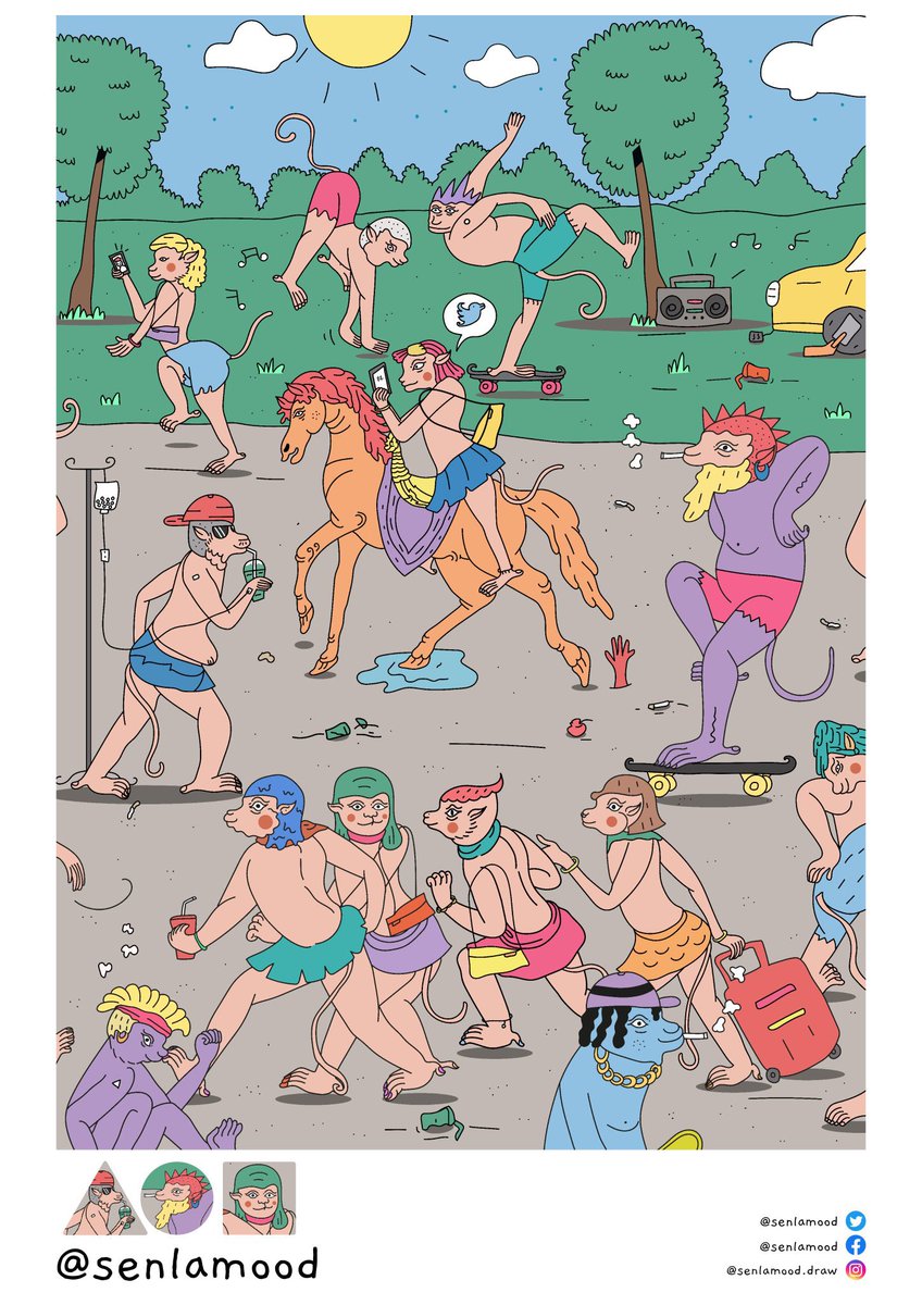 senlamood's tweet photo. I am in the midst of a family working on Thai painting.
But I would like to present Thai painting in a new, contemporary style. 
"Monkey Lifestyle" 🐵@withFND 
https://t.co/qr2BzD0NRe
Expressing humanistic value by role playing monkey to discuss about social issues🤍 https://t.co/gydnR0Qv7V