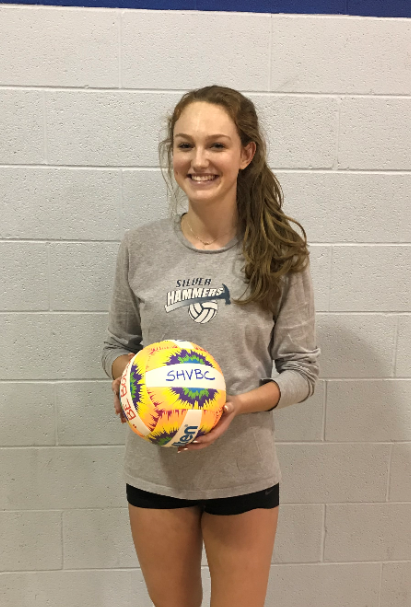 VbcSilver's tweet photo. "Silver Hammers VBC: An awesome representative of what the "BOLD BALL" is all about.....our senior Corinne Hughes @027_Corinne receives the prestigious award last night!! We are so grateful to have Corinne in our club volleyball program!! #BOLD https://t.co/jlt1FP5yOG