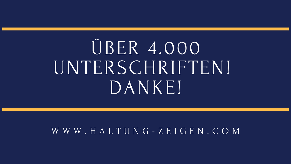 4.000 Menschen zeigen bisher in #Dresden Haltung gegen Rechtsradikalismus, Gewalt, Rassismus und Antisemitismus – gegen Querdenken und Verschwörungsideologien und haben unseren Aufruf unterzeichnet. #HaltungZeigenDD #GesichtZeigenDD