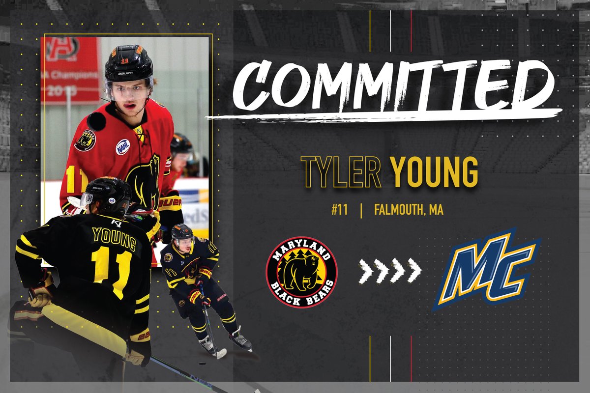 Congratulations to Tyler Young on committing to Merrimack College! 🥳 Since joining the Black Bears, Young has been an integral part of our system, and we look forward to seeing your continued development! 

📷 <a href="/JonnyP99/">JonnyP</a> <a href="/TheArtOfPicture/">The Art of Pictures</a> 

@MerrimackMIH | #NAHL
