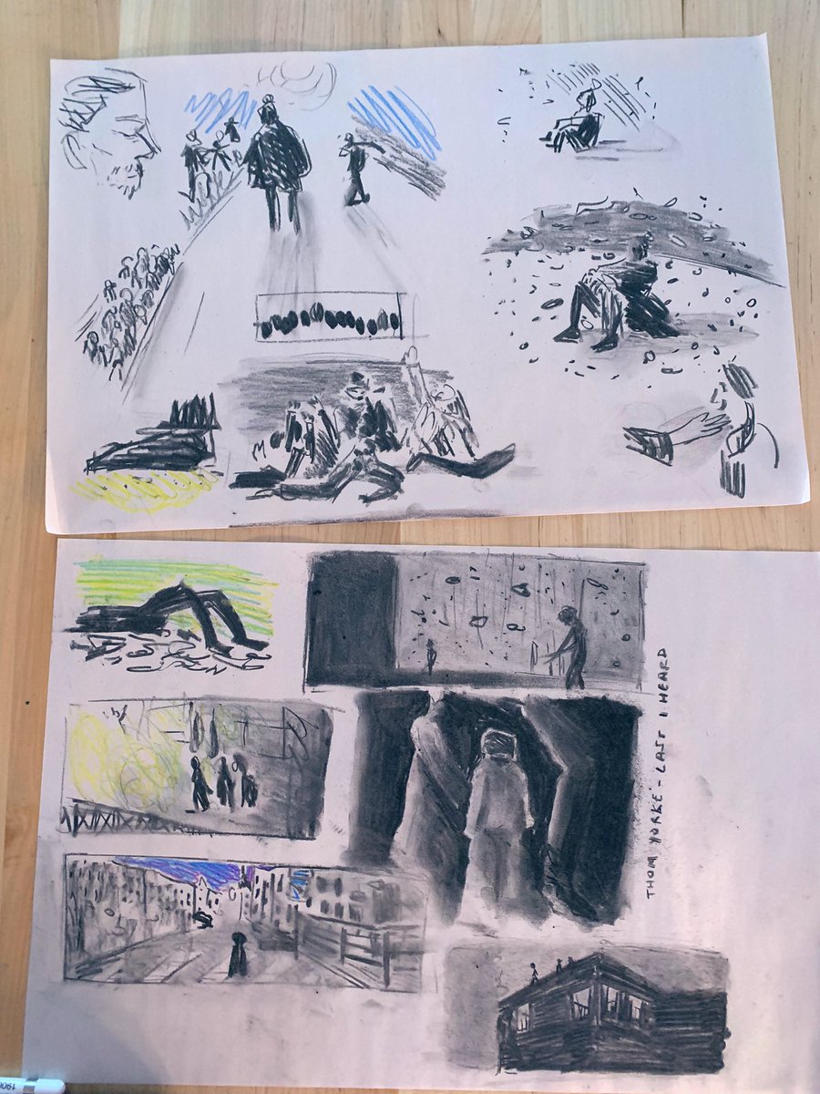 m_hauske's tweet photo. Gorgeous student interpretations from our music video drawing session! I love the process and the outcomes #CHSArt #DrawTogether #CHSRelentless #ANIMA #ThomYorke https://t.co/yASjsCOY9r