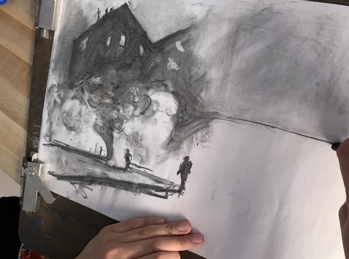 m_hauske's tweet photo. Gorgeous student interpretations from our music video drawing session! I love the process and the outcomes #CHSArt #DrawTogether #CHSRelentless #ANIMA #ThomYorke https://t.co/yASjsCOY9r