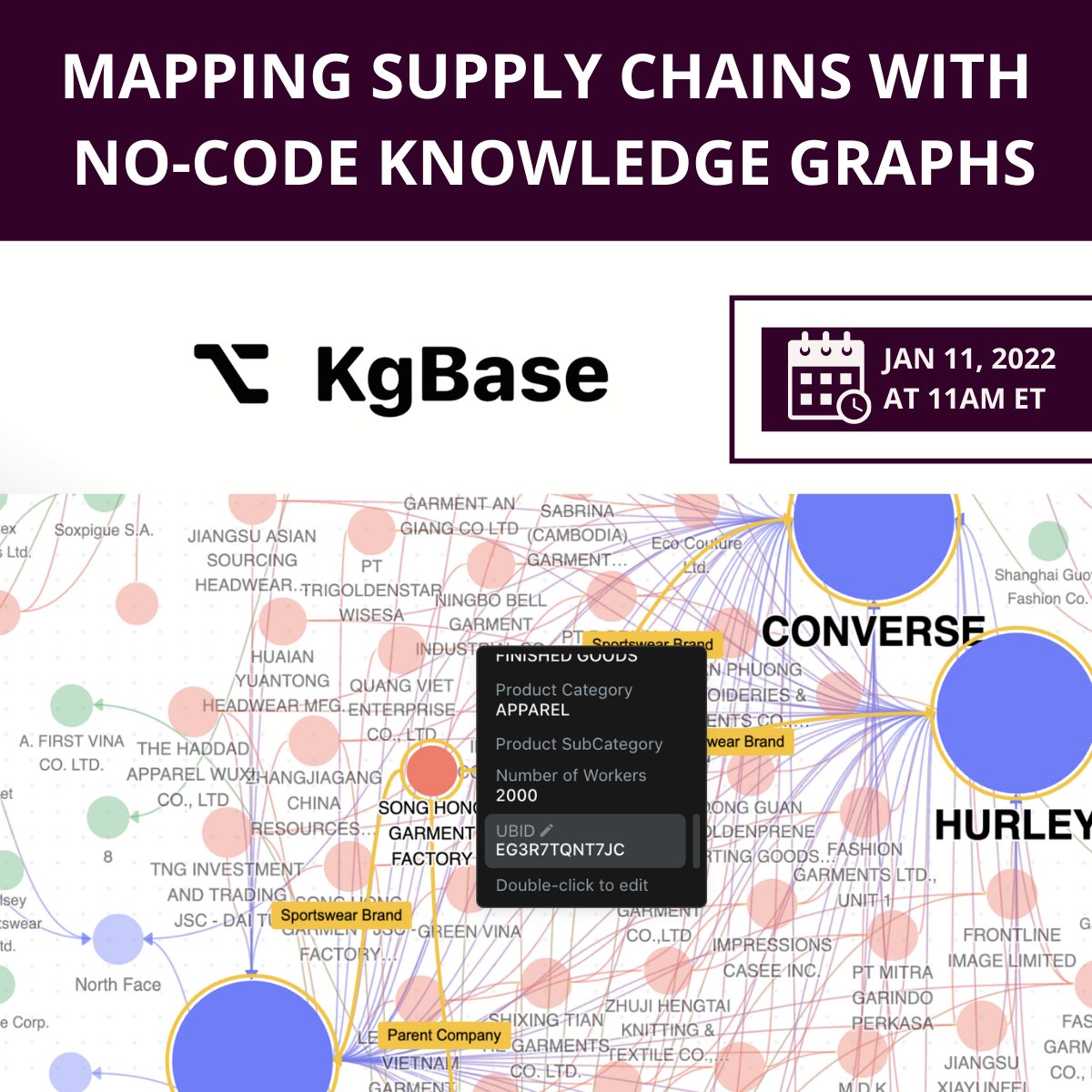 KgBase (@thekgbase) on Twitter photo Next Tuesday join our CGO, <a href="/mvlopata/">Marta Lopata</a>, for a LinkedIn Live session with Kate Strachnyi from <a href="/datacated_/">Kate Strachnyi ('DATAcated')</a> . Marta will introduce an open-collaboration supply chain dataset and show how to derive insights with no code knowledge graphs. Register here: datacated.ck.page/487fe43c2d Next Tuesday join our CGO, <a href="/mvlopata/">Marta Lopata</a>, for a LinkedIn Live session with Kate Strachnyi from <a href="/datacated_/">Kate Strachnyi ('DATAcated')</a> . Marta will introduce an open-collaboration supply chain dataset and show how to derive insights with no code knowledge graphs. Register here: datacated.ck.page/487fe43c2d