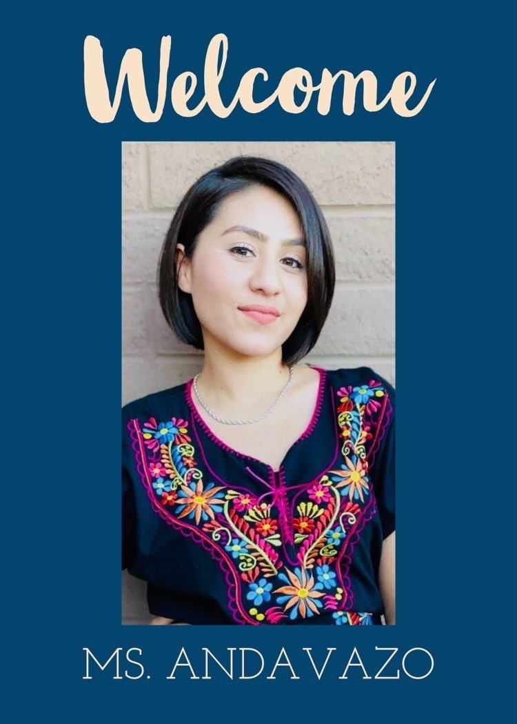 It is with great pelasure to introduce our newest addition to the Del Valle band family as our new assistant band director,Ms. Andavazo.She is a clarinet player and a student at UTEP who is on the road to achieve her Bachelor's in Music Education.