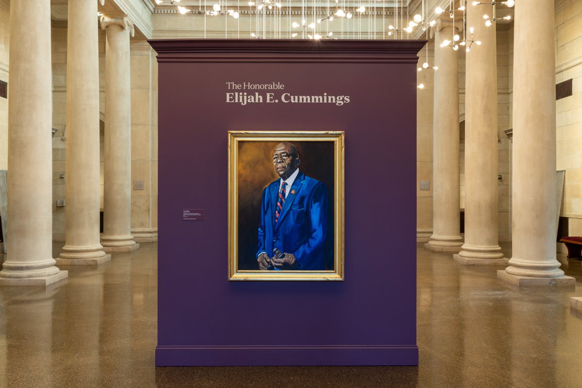 artbma's tweet photo. TONIGHT at 6pm, join a virtual conversation with artist #JerrellGibbs, @MayaRCummings, and BMA Director #ChristopherBedford to learn more about the official portrait of @RepCummings, on view through Sunday at #ArtBMA.
📍 Learn more: https://t.co/4n6gs3uQfn https://t.co/bZ0fxWIVnO
