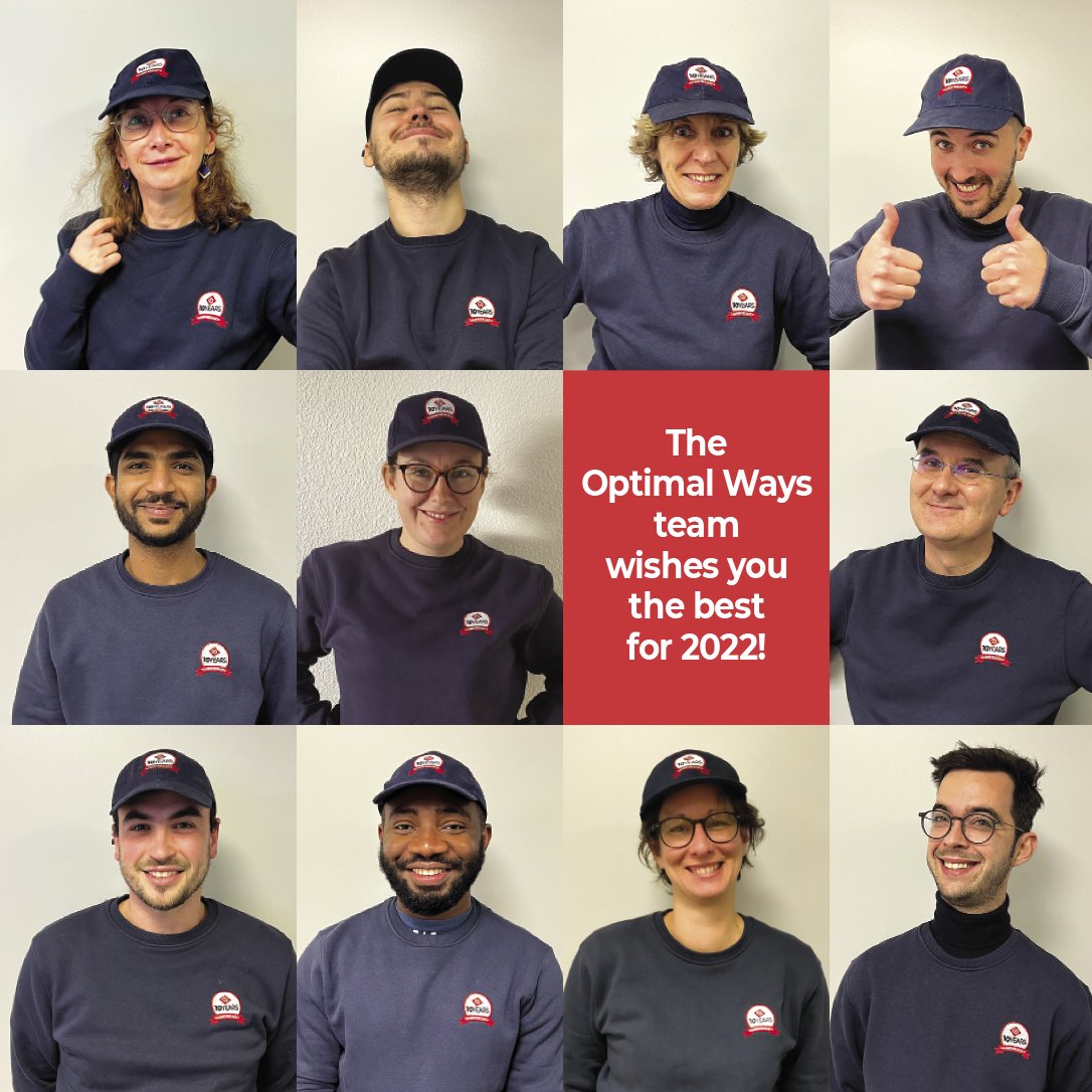 The Optimal Ways team wishes you an excellent year 2022 and success for all your projects!
