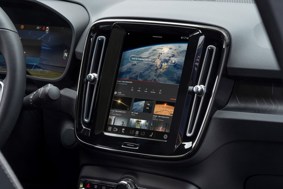 Some Volvos will get a YouTube app and Google Assistant-controlled AC