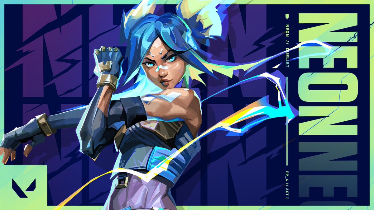 I am unbelievably honored, stoked and PROUD AF to announce that I am the voice of VALORANT Agent 19 NEON! 💙💙💙⚡️⚡️⚡️

This has been such a dream come true. I'm kind of at a loss right now. This doesn't feel real. I can't believe I'm really saying this right now.
