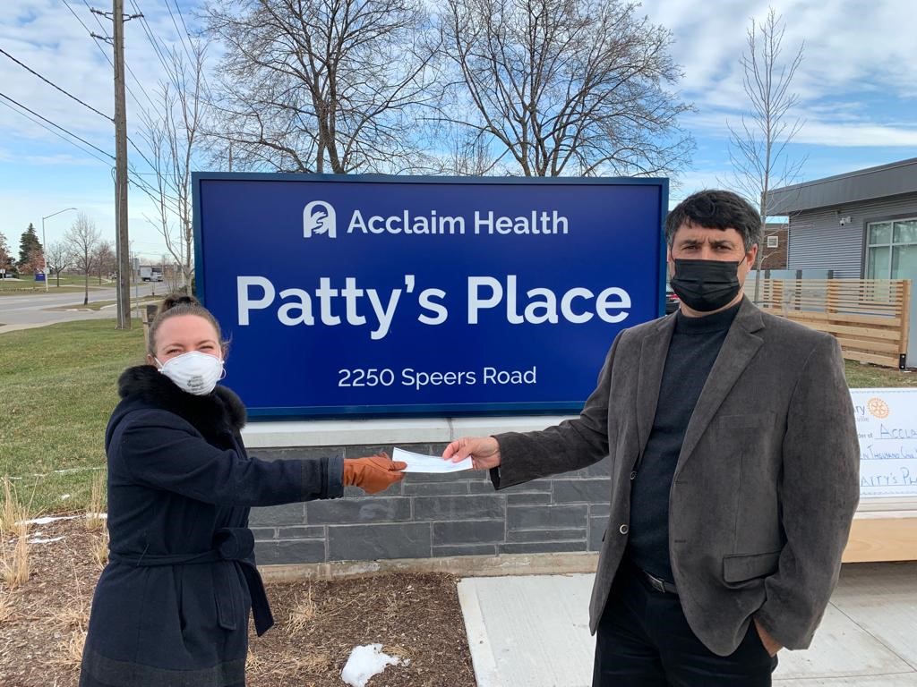 We are so grateful to <a href="/rotaryoakville/">The Rotary Club of Oakville</a> for their continued support! Their most recent donation will help provide a SMART Board for interactive programming for our clients, two reclining chairs, and two rolling TV stands at Patty's Place. 

Thank you so much!