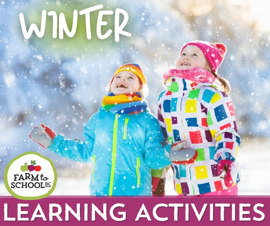 Farm to School BC (@farmtoschoolbc) on Twitter photo 💡Looking for some fun activities to do with your class this winter? <a href="/FarmtoSchoolBC/">Farm to School BC</a> has a curated list of fun food-related activities that align with the BC curriculum! This list includes activities for both indoor & outdoor learning. ▶️Check it out at farmtoschoolbc.ca/winter-learnin… 💡Looking for some fun activities to do with your class this winter? <a href="/FarmtoSchoolBC/">Farm to School BC</a> has a curated list of fun food-related activities that align with the BC curriculum! This list includes activities for both indoor & outdoor learning. ▶️Check it out at farmtoschoolbc.ca/winter-learnin…