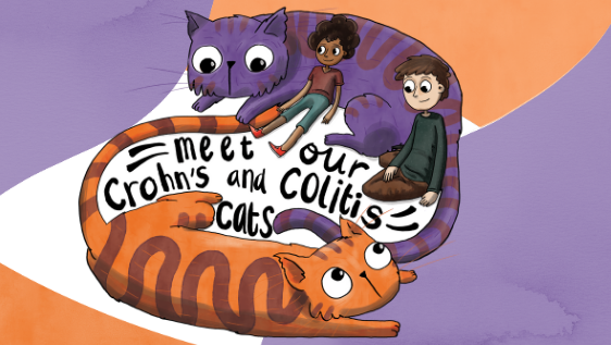 CrohnsColitisUK's tweet photo. There's only one week left to vote for us in the Charity Film Awards! 'Meet our Crohn's Cats' follows the story of Riley and Owen who live with Crohn's and Colitis. Vote for us today so more people can understand what it's like to live with the conditions: https://t.co/iYhZuql5tw https://t.co/TWbAgKyJkZ