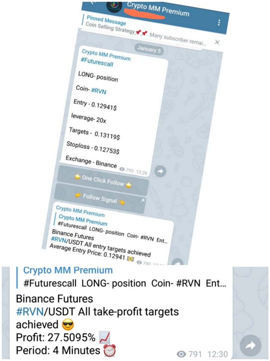 GoodCrypto7's tweet photo. We shared #RVN long    Call in our Telegram Channel ✅ 
28%  instant  profit  with in 4 minutes💰✅ 
Join our free Telegram Channel and grab all quick profit signals.                                                     Hurry up 🏃‍♂👇
https://t.co/qE5e6ZVZfr https://t.co/Nujutd2unZ