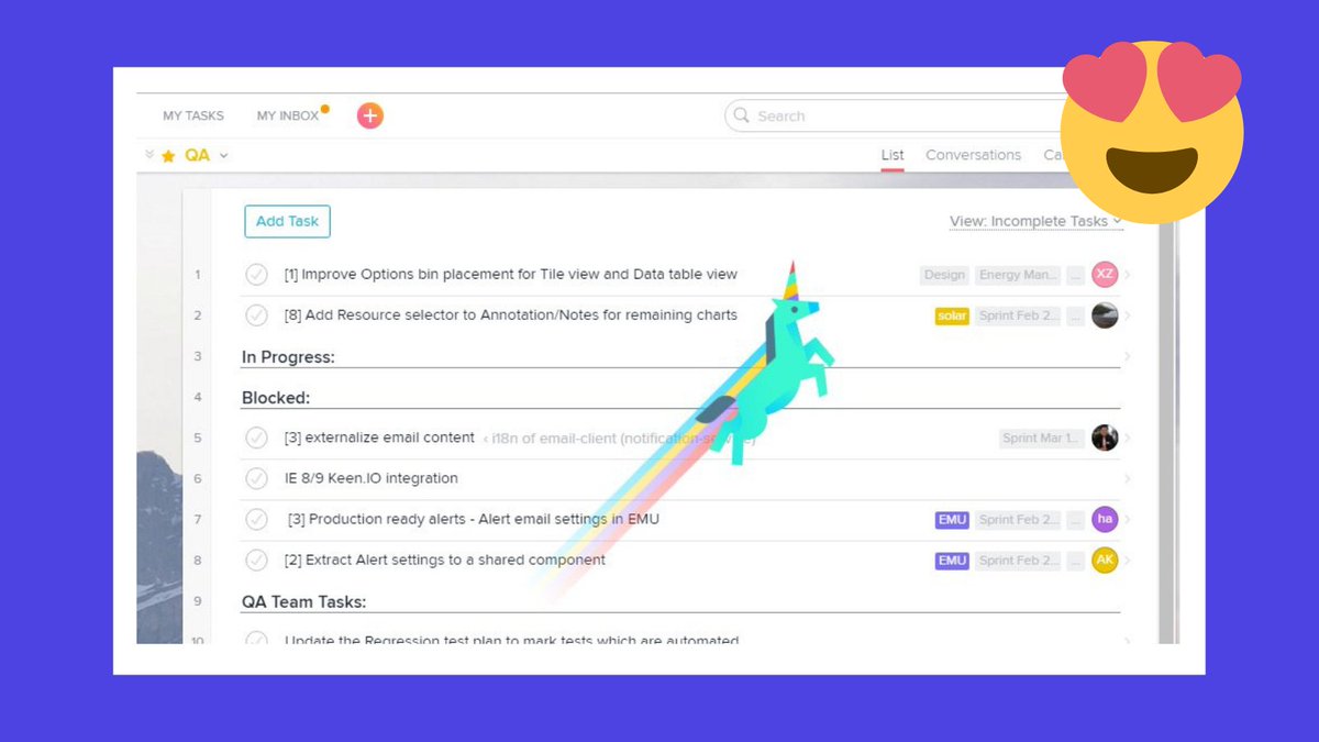 17/ DELIGHTWhen we receive unexpected value we feel intense joyThat’s why Asana users are delighted when they first see the celebration unicorn (AKA a surprise unicorn graphic that flies across your screen after completing a few tasks)The lesson? Deliver surprise value