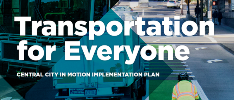 Join PBOT's Central City (CCIM) in Motion Working Group! 

CCIM is PBOT’s plan for strategic investments to accommodate more people on central city streets. This group advises on project design, user experience, 
 public communications and engagement, &amp; monitoring performance.