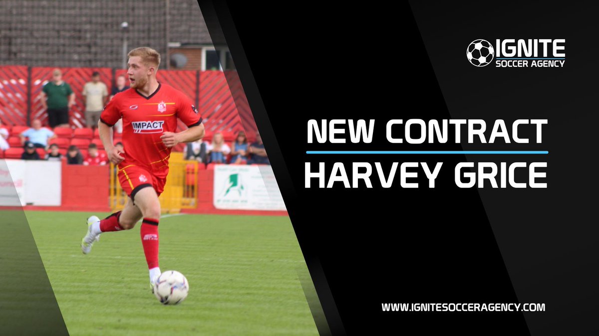 ✍️ | Harvey Grice Re Signs With Ignite Soccer Agency
We are delighted to be continuing working with <a href="/AlfretonTownFC/">Alfreton Town FC</a>  forward <a href="/HarveyGrice01/">Harvey Grice</a>  after he extended his contract with #TeamIgnite 
#futurestar #contract #sportsagency #football #soccer