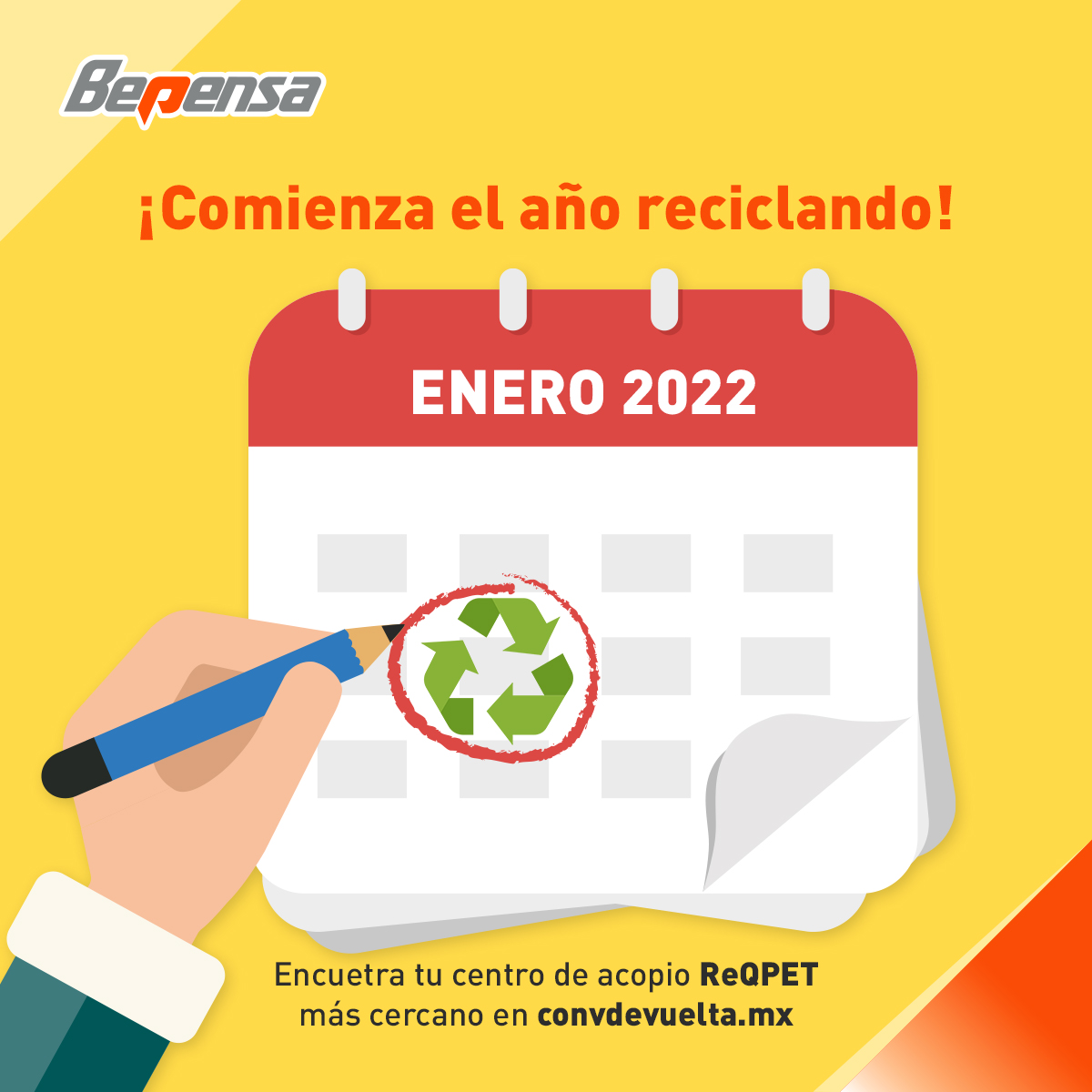 BepensaCorp's tweet photo. El PET es #ConVdeVuelta ♻️🙌
Encuentra tu centro de acopio #ReQPET más cercano y dispón tus residuos correctamente 📍https://t.co/gCMWRSfuqd https://t.co/u1BfetmbMG