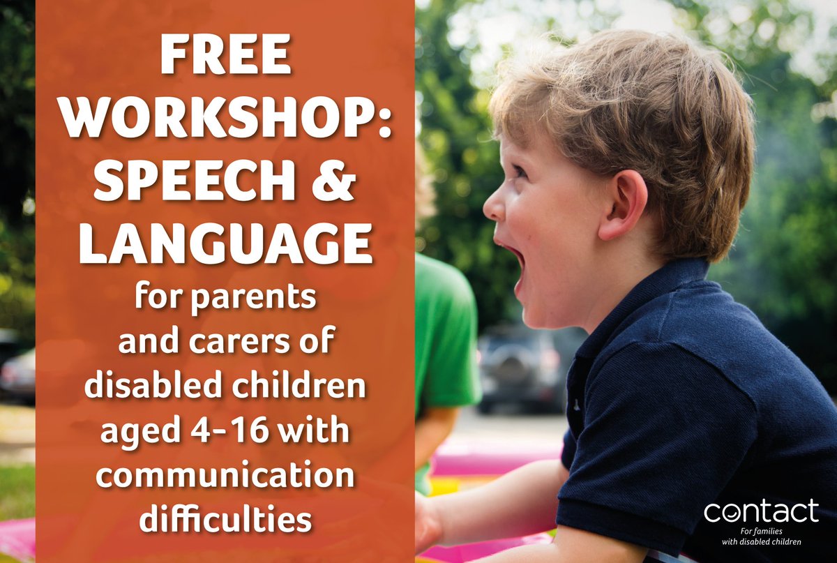 We are offering THREE free Speech and Language workshops this month for parents of disabled children aged 4-16! Book your place below:

🍎 Primary age
18 Jan (AM): bit.ly/Primary18Jan
24 Jan (PM): bit.ly/Primary24Jan

🎒 Secondary age
13 Jan (PM): bit.ly/Secondary13Jan