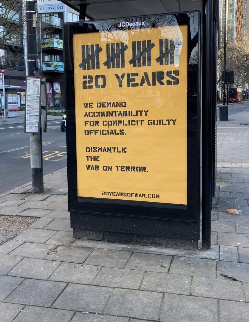 CAGEintl's tweet photo. They seem to be every where around London... #GITMO20 #CloseGuantanamo #Activism https://t.co/AcJKDhsE6V