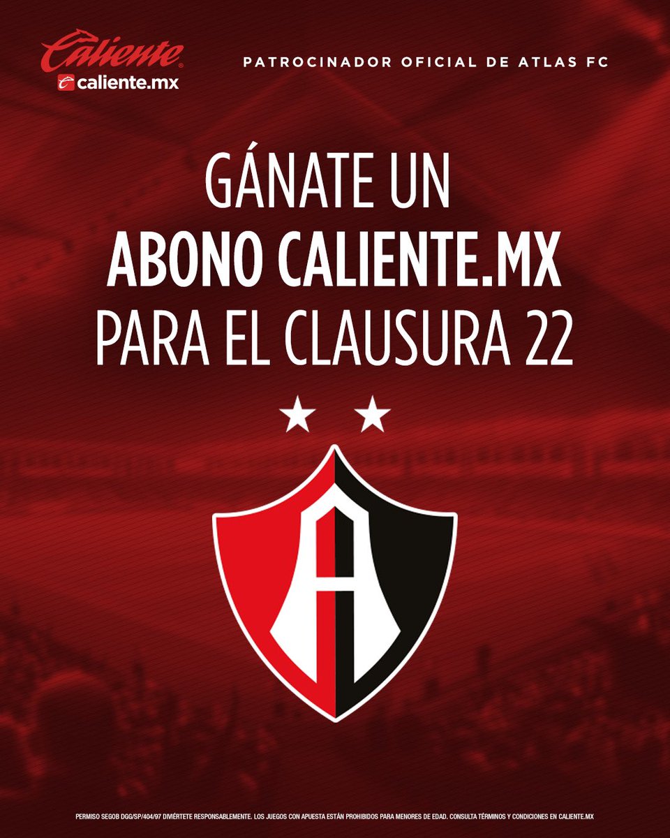 AtlasFC's tweet photo. 🚨https://t.co/eh2RTS5osr te lleva al ESTADIO🚨
 
Gana un ABONO DOBLE para nuestros juegos de local, incluye Fase Final 🔥🦊
 
Haz lo siguiente 👇🏽
1️⃣Sigue a @calientesports y @atlasfc 📲
2️⃣Dale 🔁 y ❤️
3️⃣Comenta los Hashtags #Transformamos y #MásAcciónMásDiversión 🔥
 
¡VAN! 😏 https://t.co/N9UBsQYEw5