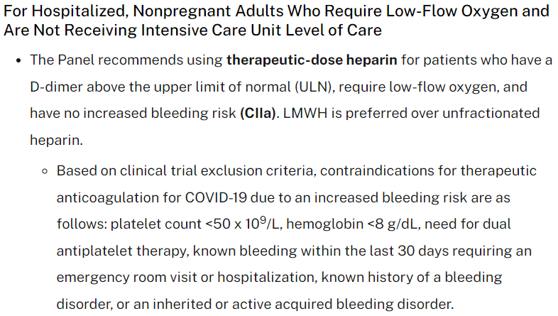 MaryCushmanMD's tweet photo. Breaking news on #Covid_19 treatment from @nih_nhlbi!
A recommendation for full anticoagulation with low molecular weight heparin for hospitalized patients. Please spread the word!
https://t.co/QEXqQo0Zwt https://t.co/lMGdIqa7mJ