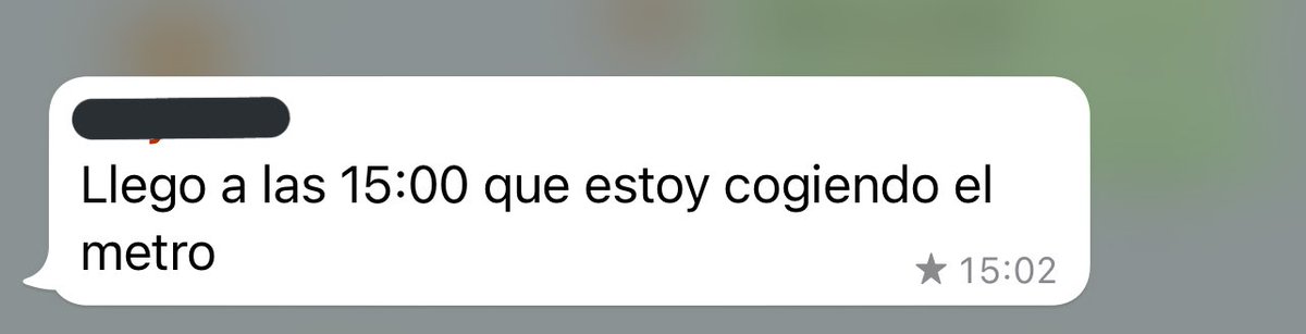 Cuando digo que estoy llegando y sigo en la ducha.