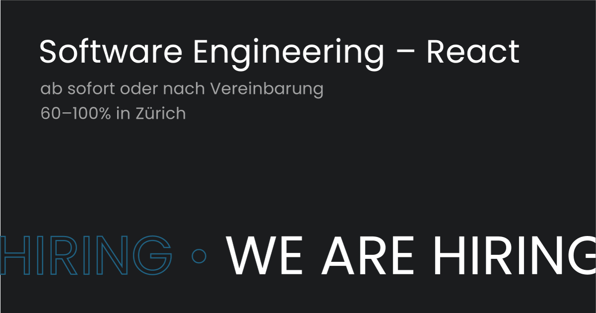 🚨 Neues Jahr, neuer Job!

Hast du mehrjährige Erfahrung in der Entwicklung von Web- &amp; Mobile-Applikationen und somit Kenntnis in #Javascript / #Typescript, #React, #GraphQL (Apollo), #PostqreSQL / #MongoDB?

Dann bewirb dich bei uns!
panter.ch/jobs/software-…

#OffeneStelle #Jobs