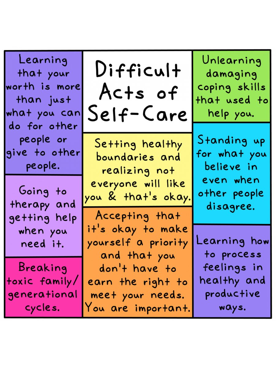 Homesafe10's tweet photo. Set boundaries for Self-Care, you are worth it! https://t.co/OSeZ7MQWJ6