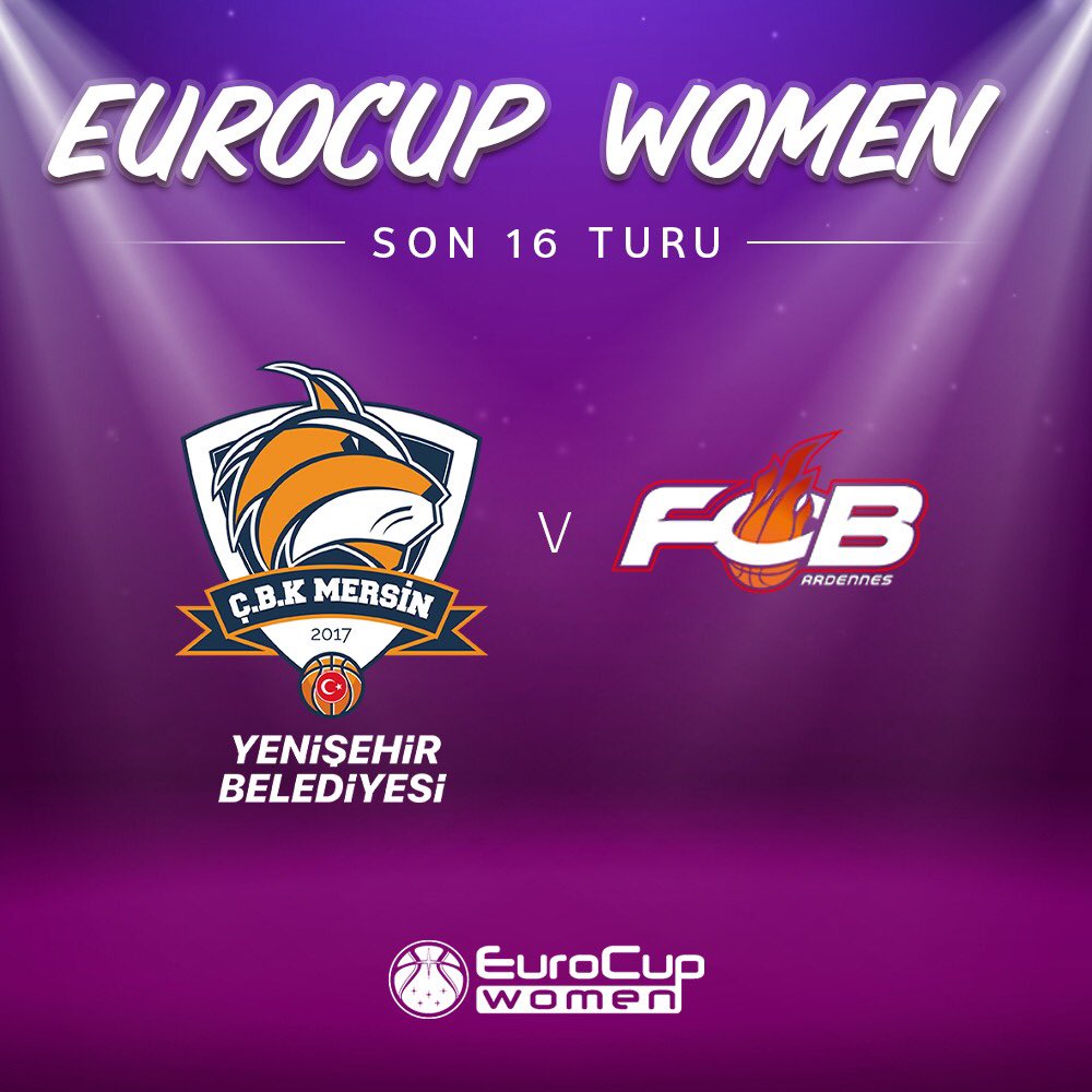 CBKMersin's tweet photo. 🏀 Takımımızın EuroCup Women Son 16 Turu'ndaki rakibi Fransa temsilcisi Flammes oldu!

İlk maçı 13 Ocak saat 22:00'de Caisse d' Epargne Arena'da olan turun rövanş karşılaşması ise 20 Ocak saat 18:00'de Mersin’de oynanacak.

#BuSeneŞampiyonsun #ThisIsCBK #Kalperimiz24tenBüyük https://t.co/1gvuWmTWGe
