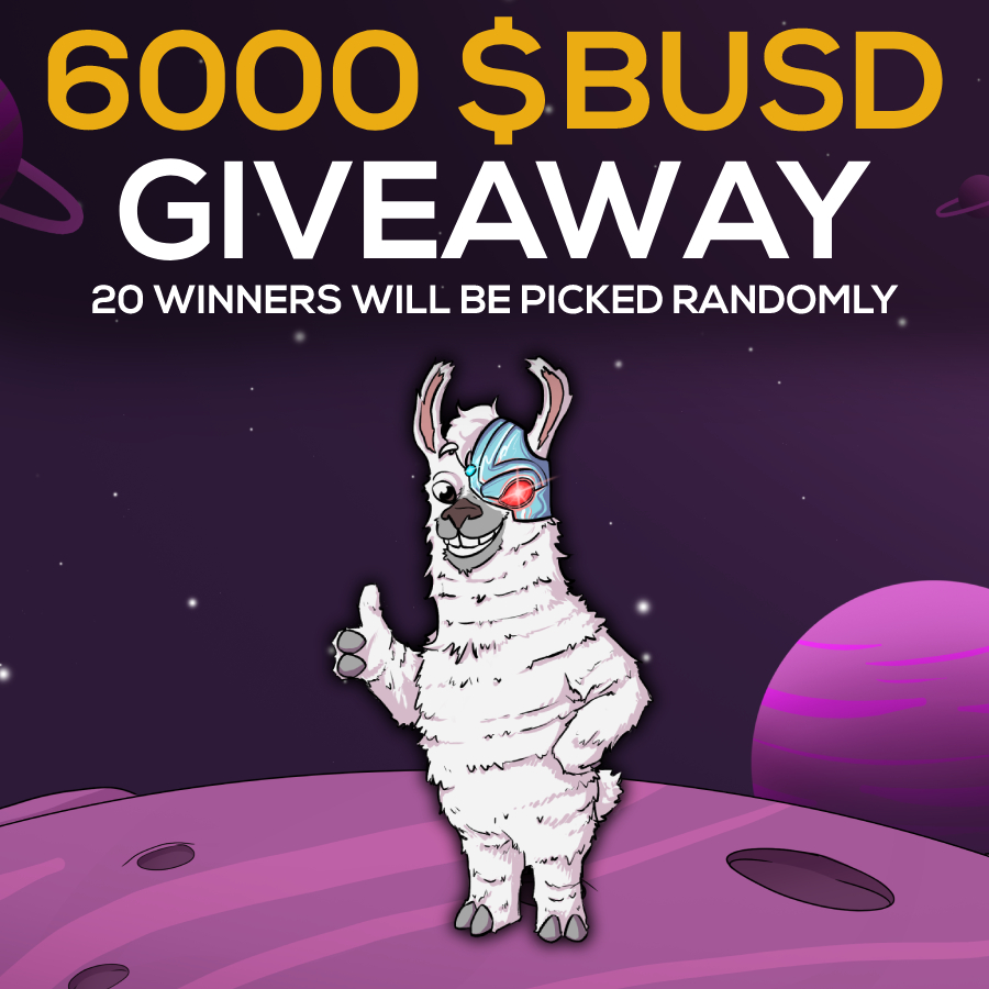 MetaLamaToken's tweet photo. 🦙 MetaLama 🚀 Earn Rewards 💰 Play-To-Earn 📈 KYC &amp; Audit ✅ 

Get Whitelisted for our Presale on the 10th of January &amp; WIN 🎁 6000 $BUSD 🎁: https://t.co/Vycv2C8PnT

Telegram: https://t.co/ujMMUhRDIX
Website: https://t.co/SpjXRyzVfT https://t.co/4fXlIlZTf1