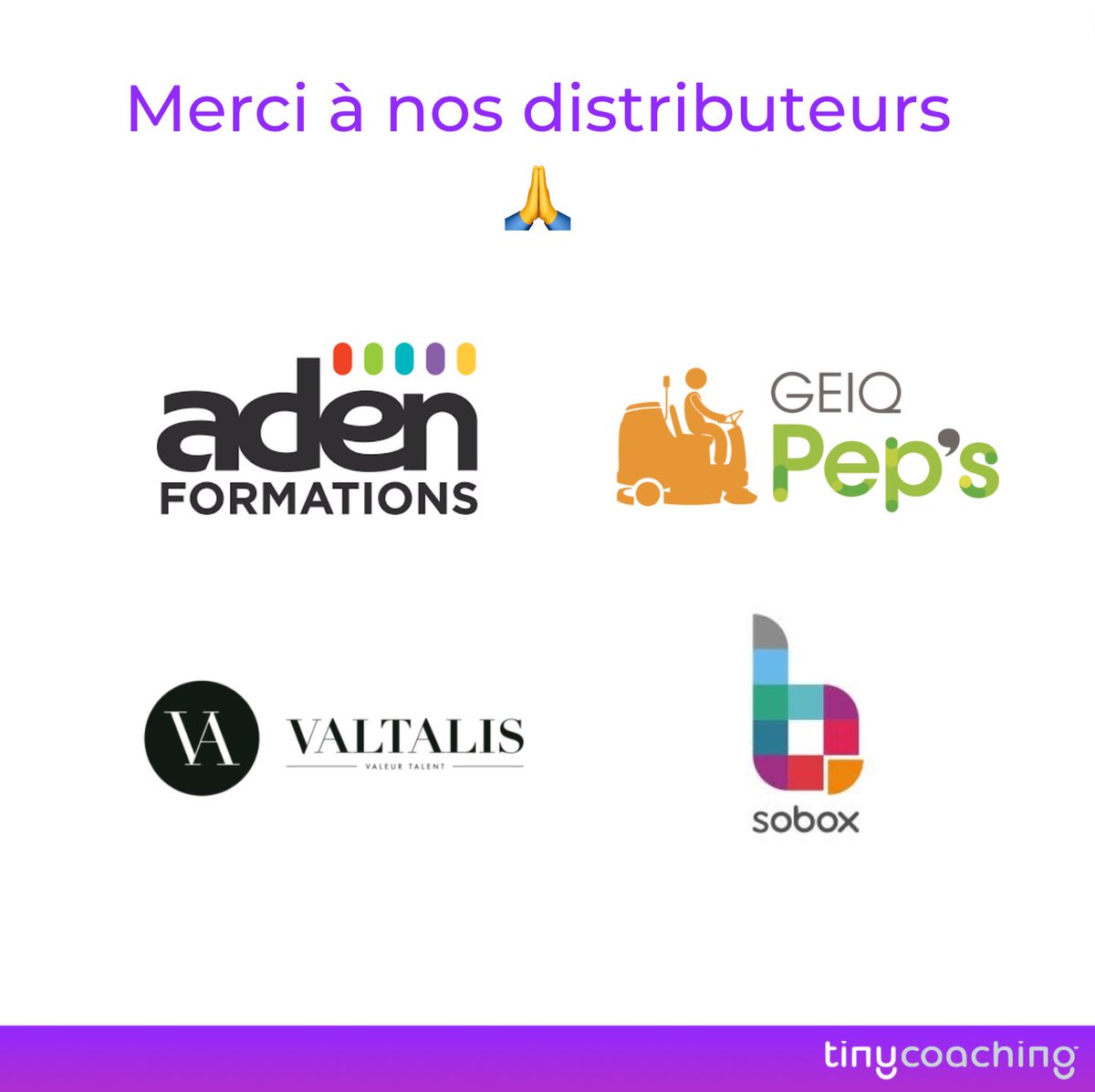 tinycoaching's tweet image. L'équipe de Tinycoaching vous souhaite à tous une bonne année et de nombreuses réussites ! 🎉 On en profite pour remercier chacun de nos partenaires 👇