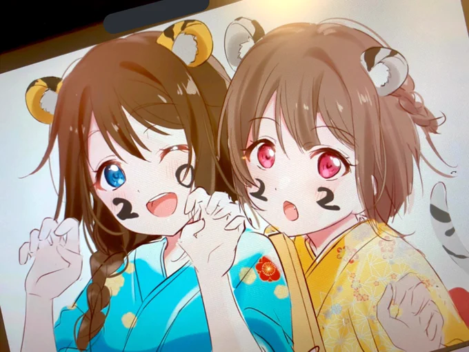 ラフですが…!!
今年もよろしくお願いします🐯✨ 