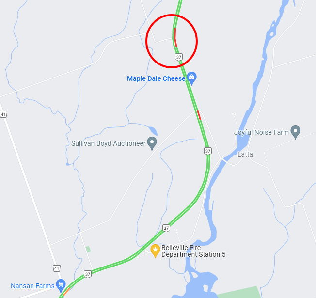 scanquinte's tweet photo. Belleville FDP, Paramedics, OPP Responding to a motor vehicle collision. Area of HWY-37 &amp; Zion Rd. https://t.co/X4uxzBtKff