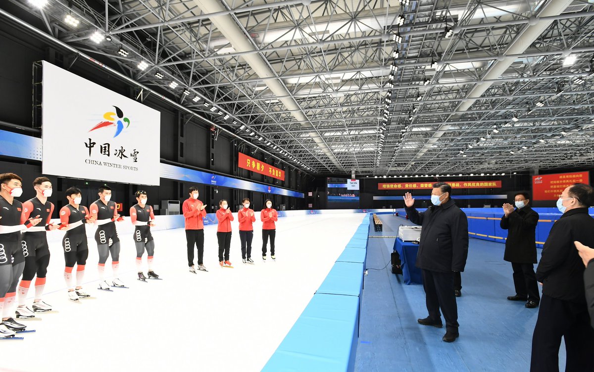 President Xi Jinping visited the Natl Speed Skating Oval, Main Media Center, Athletes' Village, Games-time Operations Command Center and a winter sports training base.
#2022WinterOlympics & #2022ParalympicWinterGames will take place from Feb 4 to 20 & Mar 4 to 13 respectively.