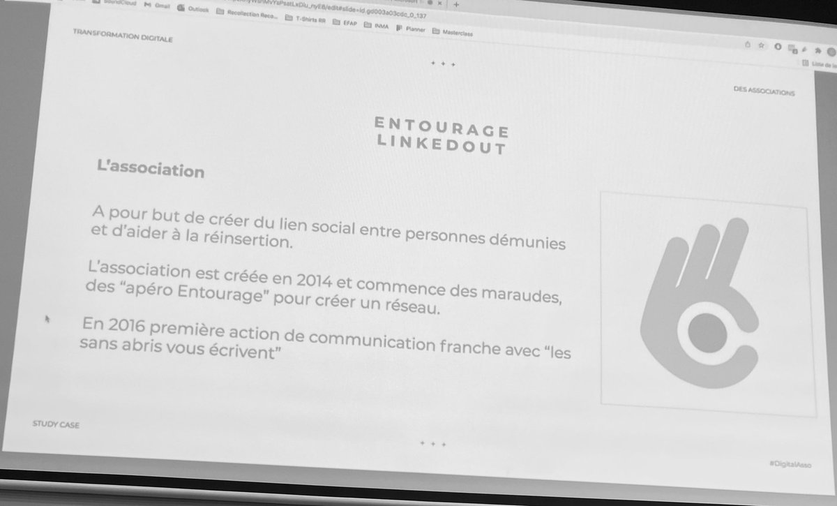Today 📆 avec mon équipe on a présenté notre Masterclass sur les associations dans le cadre de notre <a href="/MBADMB/">mbadmb</a> ! Un grand merci à mes coéquipiers 🥰 <a href="/PaulineLecalvez/">Pauline Le Calvez</a> <a href="/LaetitiaDeJvgny/">Laetitia de Juvigny</a> <a href="/MarieLottier/">Marie</a> <a href="/Nunesnicolas1/">Nunes nicolas</a> <a href="/HombergGregoire/">Grégoire Homberg</a> #DigitalTransformation <a href="/VincentMontet/">Vincent MONTET</a> <a href="/wtaranoff/">Wladimir Taranoff 🧩🔑</a>