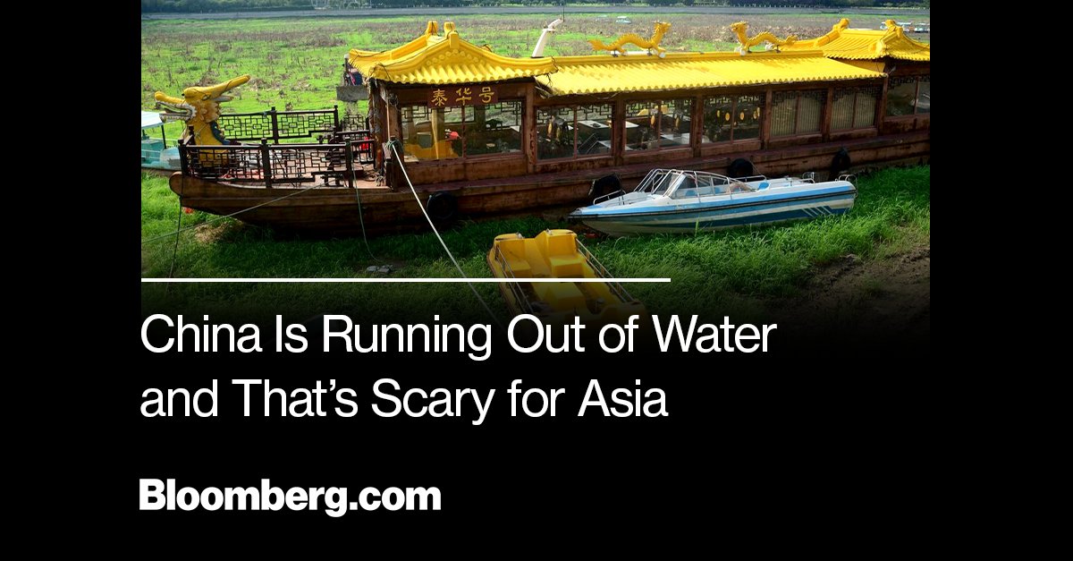 business's tweet photo. By some estimates, 80% to 90% of China’s groundwater and half of its river water is too dirty to drink.