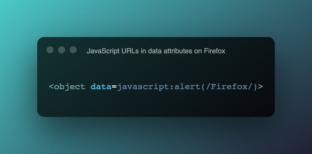 PortSwigger Research on Twitter "Chrome blocks JavaScript URLs in data