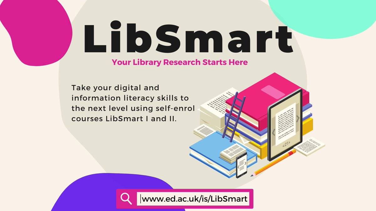 EdUniLibraries's tweet photo. Enrol on the #LibSmart I and II Learn courses to build your library skills. Open to all @EdinburghUni students, and step-by-step from starting to use the library to researching your dissertation or thesis.
https://t.co/BYjiSBgreR #dissertation #literature search @EUSA #EdWelcome https://t.co/ykUPQUbt0c